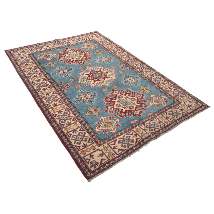 Handmade Kazak Area Rug 4' 6" x 6' 5" - No. AL99247