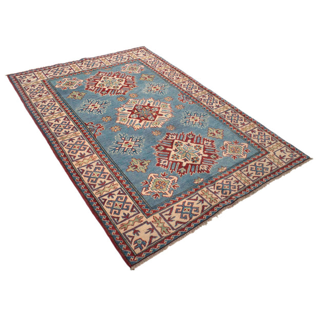 Handmade Kazak Area Rug 4' 6" x 6' 5" - No. AL99247