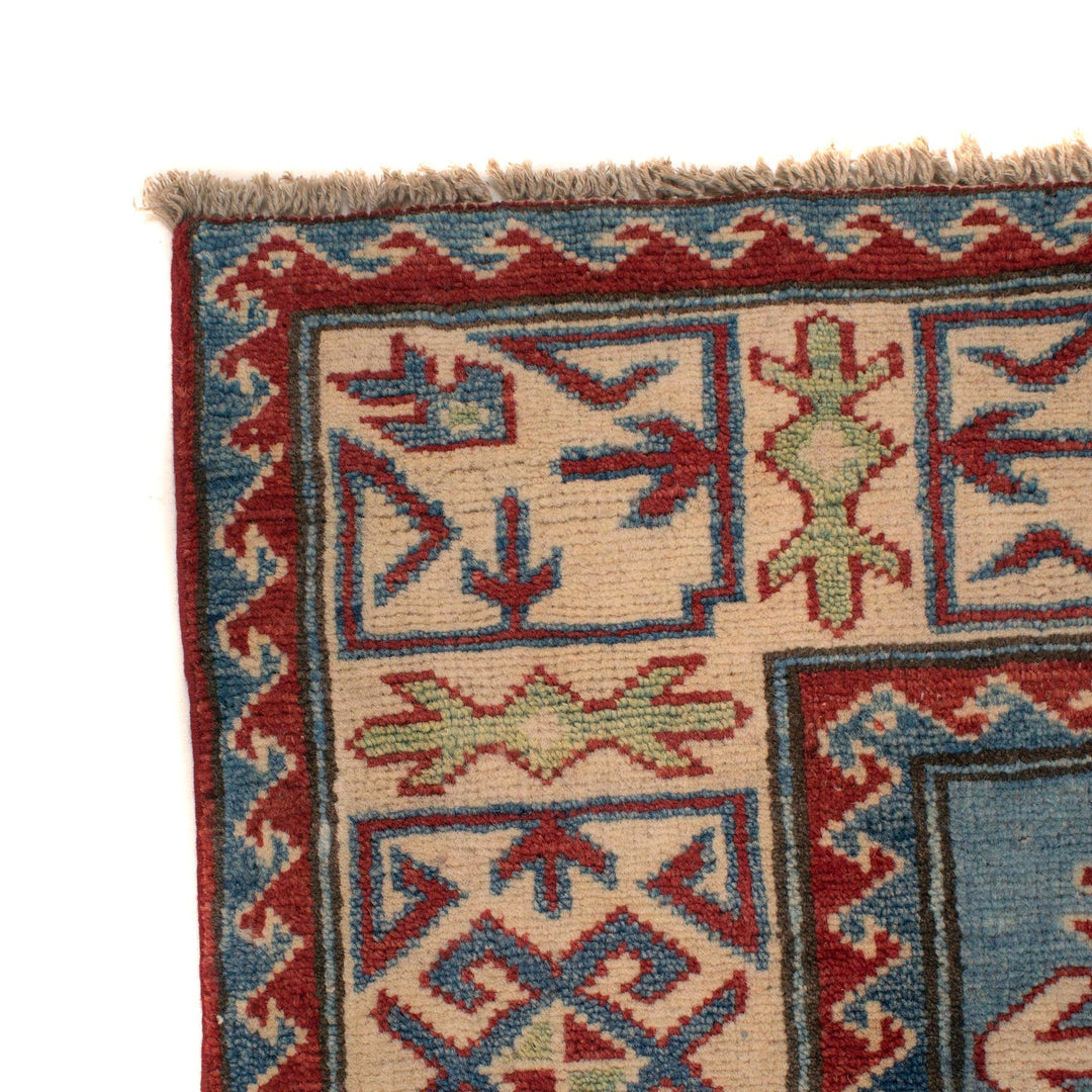 Handmade Kazak Area Rug 4' 6" x 6' 5" - No. AL99247