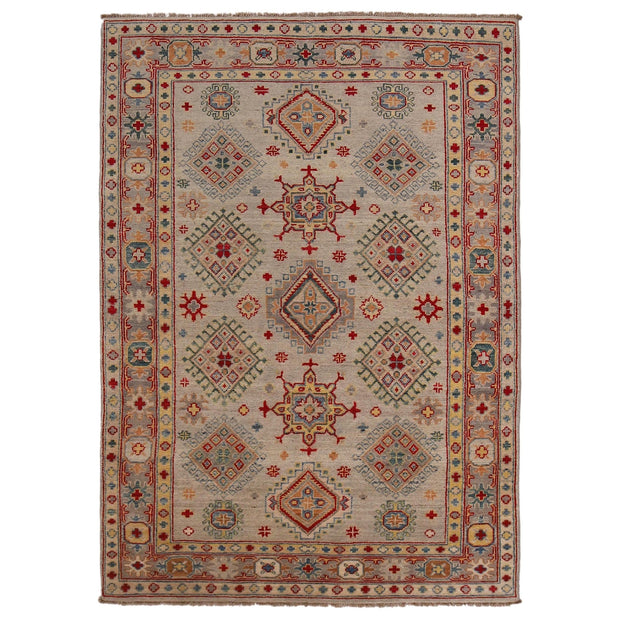 Handmade Kazak Area Rug 4' 1" x 6' 1" - No. AL47954