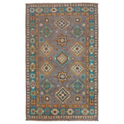 Handmade Kazak Area Rug 3' 10" x 6' 4" - No. AL13739