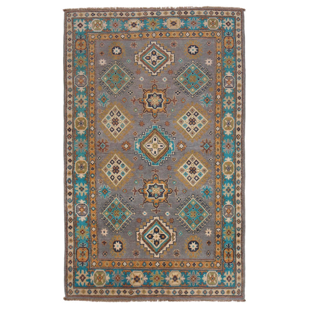 Handmade Kazak Area Rug 3' 10" x 6' 4" - No. AL13739