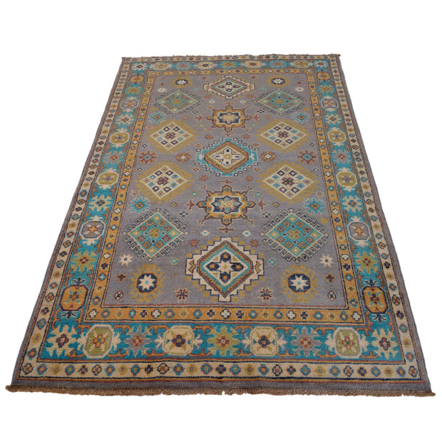 Handmade Kazak Area Rug 3' 10" x 6' 4" - No. AL13739