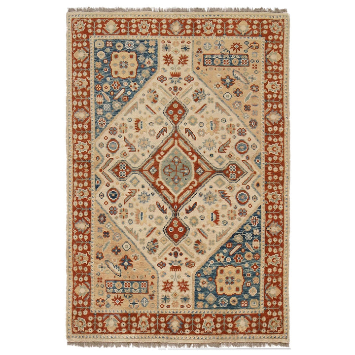 Modern Oushak Area Rug 3' 9" x 5' 8" - No. AL31141
