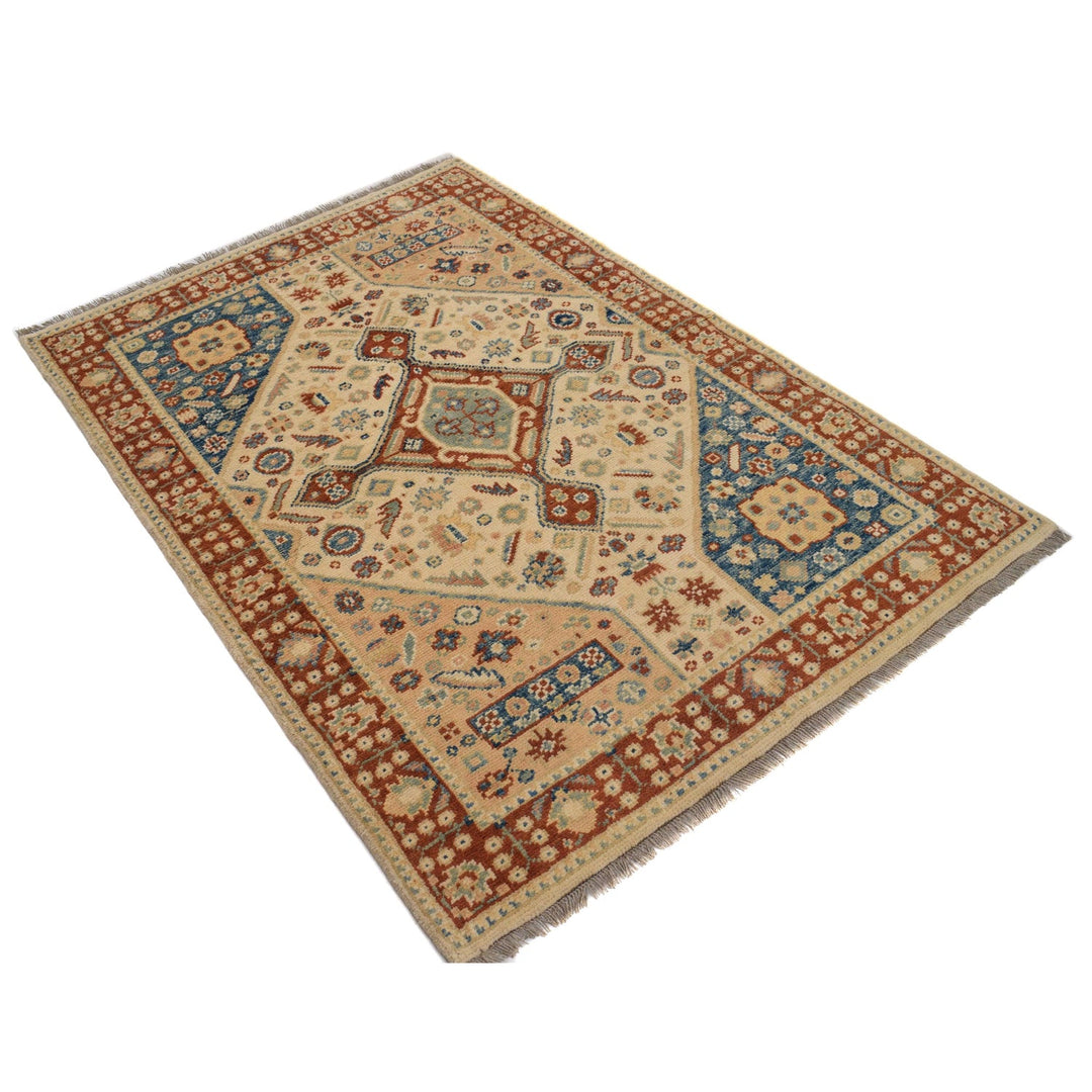 Modern Oushak Area Rug 3' 9" x 5' 8" - No. AL31141