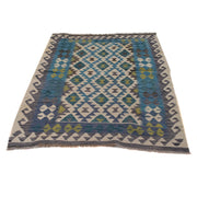 Hand Made Afghan Kilim 4' 0" x 5' 2" - No. AL87264