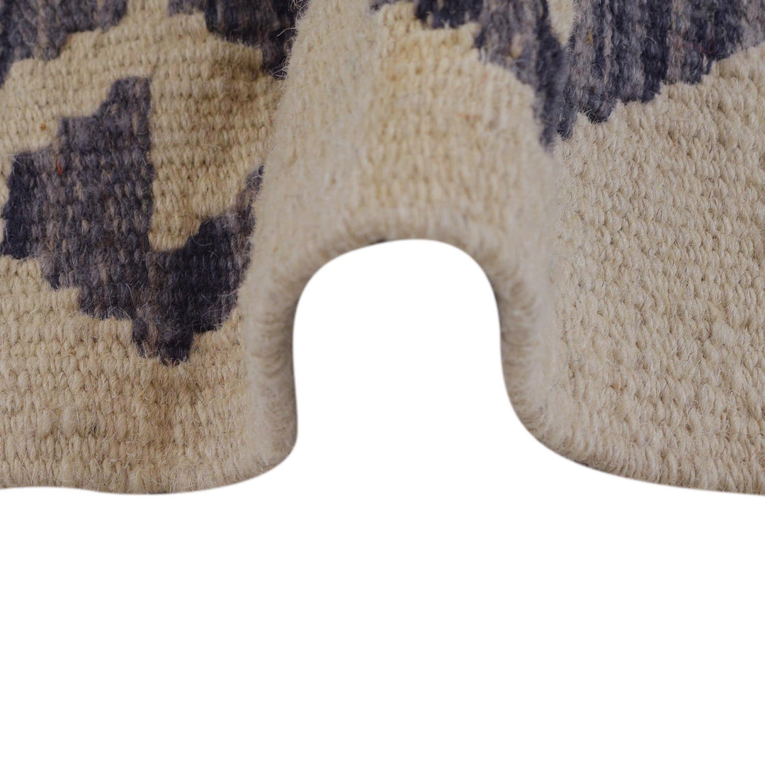 Hand Made Afghan Kilim 4' 0" x 5' 2" - No. AL87264