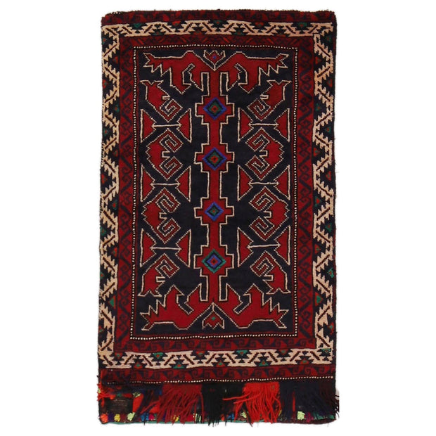 Afghan Balisht Cushion Rug 1' 8" x 3' 0" - No. AL36656