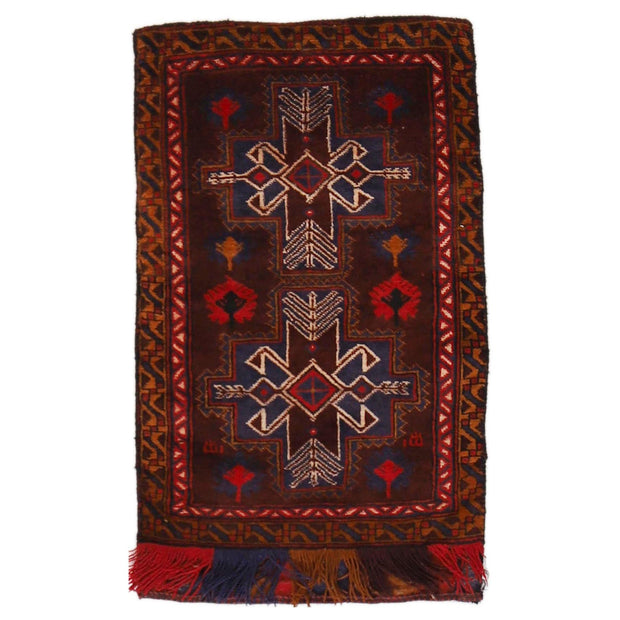 Afghan Balisht Cushion Rug 1' 9" x 2' 11" - No. AL50613