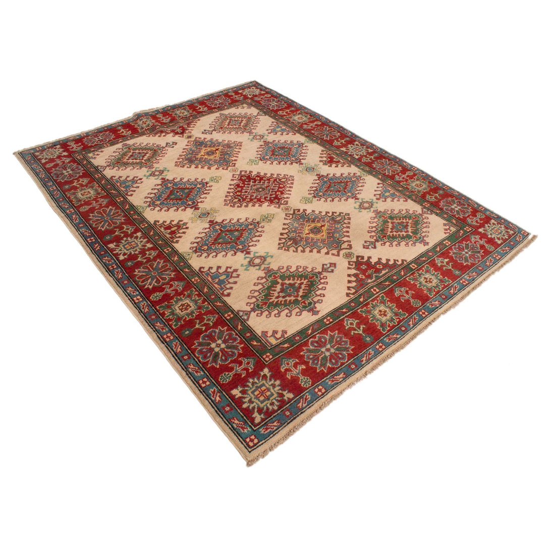 Hand knotted Kazak Carpet 5' 1" x 6' 5" - No. AL53196