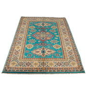 Handmade Kazak Area Rug 4' 0" x 5' 5" - No. AL64953