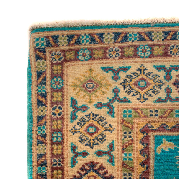 Handmade Kazak Area Rug 4' 0" x 5' 5" - No. AL64953