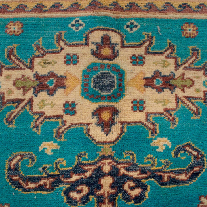 Handmade Kazak Area Rug 4' 0" x 5' 5" - No. AL64953
