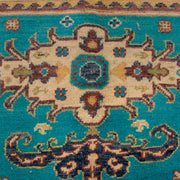 Handmade Kazak Area Rug 4' 0" x 5' 5" - No. AL64953