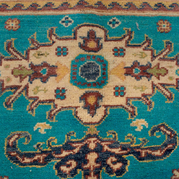 Handmade Kazak Area Rug 4' 0" x 5' 5" - No. AL64953