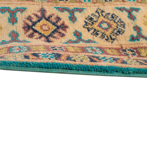 Handmade Kazak Area Rug 4' 0" x 5' 5" - No. AL64953