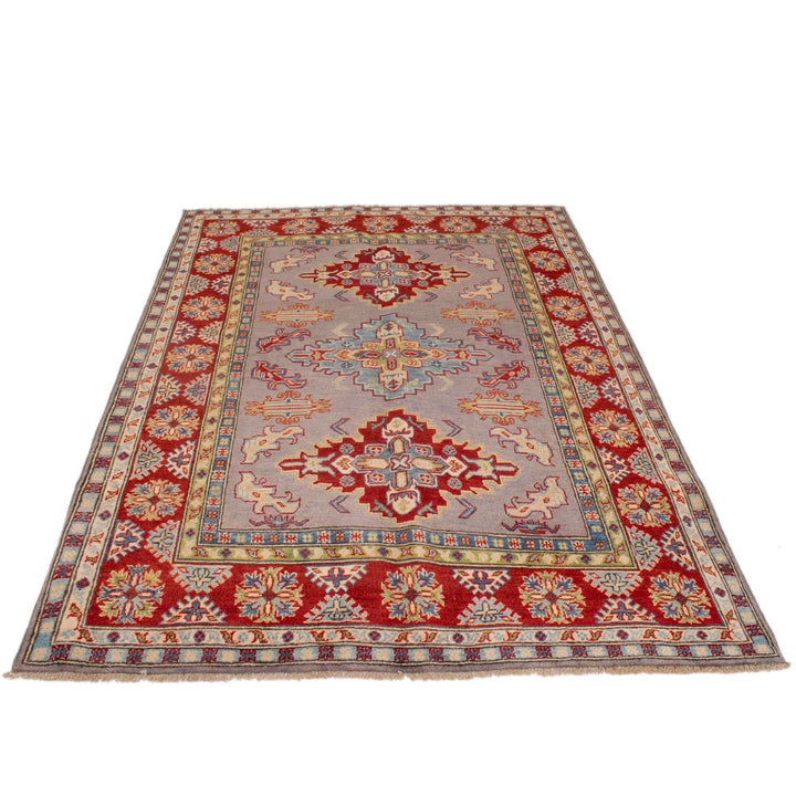 Hand Knotted Kazak Oriental Rug 5' 0" x 6' 7" - No. AL64716