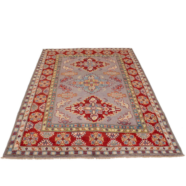 Hand Knotted Kazak Oriental Rug 5' 0" x 6' 7" - No. AL64716