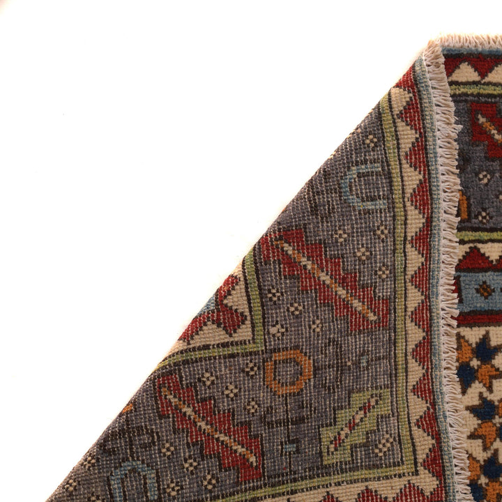 Afghan Mamluk Rug 4' 11" x 6' 7" Hand-Knotted field