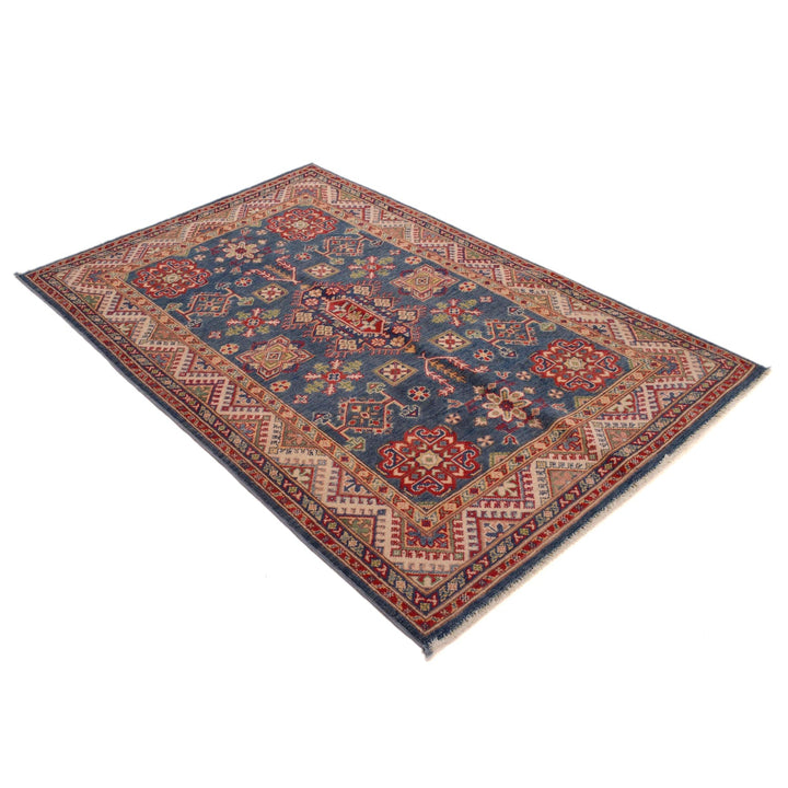 Blue Kazak Rug 3' 11" x 5' 11" - No. AL21958