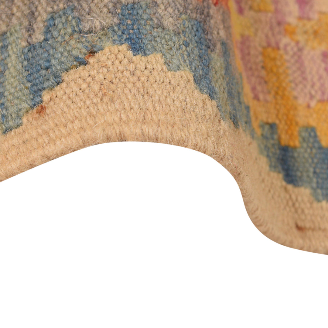 Hand Knotted Afghan Style Kilim Runner 2' 11" x 9' 8" - No. AL87155