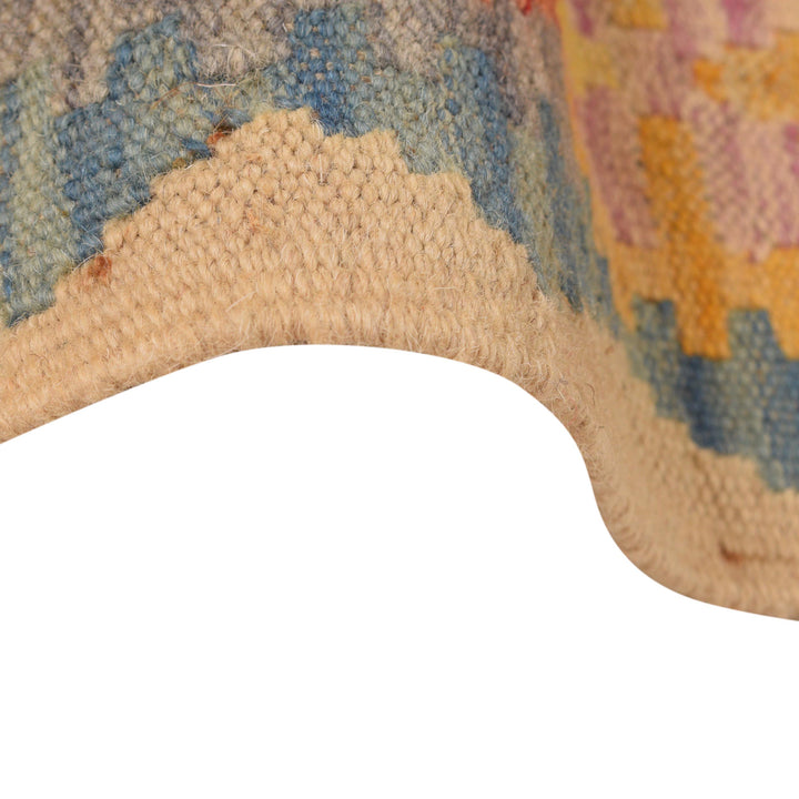 Hand Knotted Afghan Style Kilim Runner 2' 11" x 9' 8" - No. AL87155