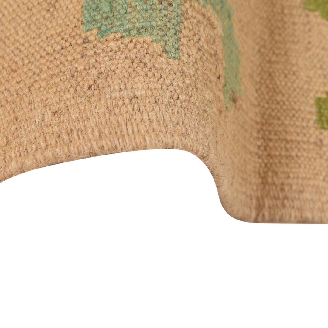 Hand Woven Wool Kelim Runner 2' 9" x 9' 9" - No. AL73198