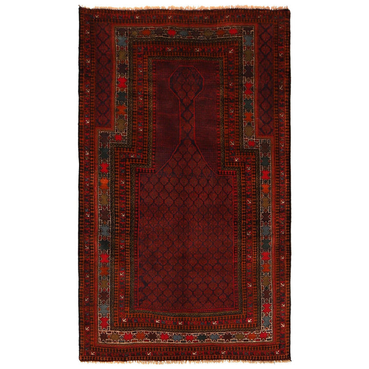 Small Prayer Carpet 3' 3" x 5' 8" - No. AL18895