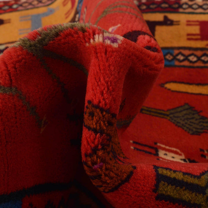 Handmade Pictorial Carpet 2' 11" x 3' 11" - No. AL28741