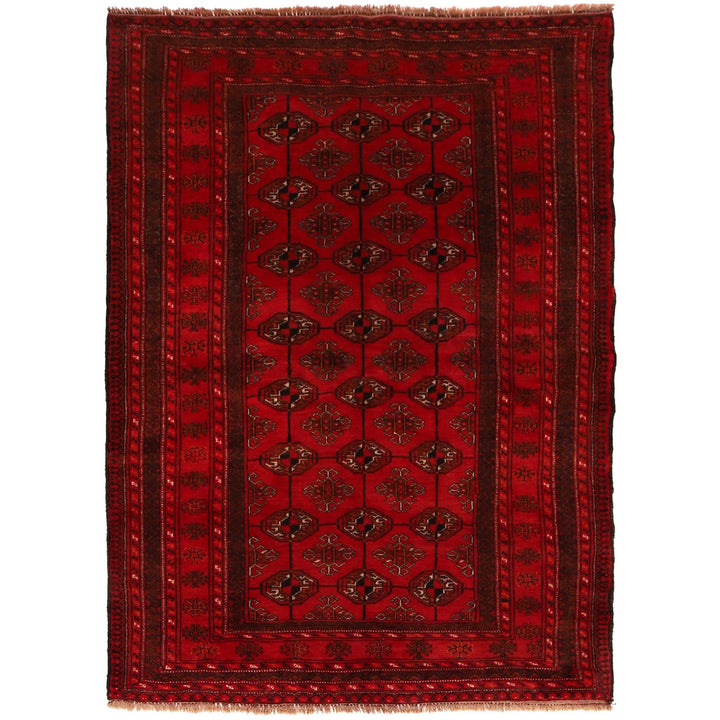 Red Color Baluchi Rug 4' 3" x 5' 10" - No. AL68855