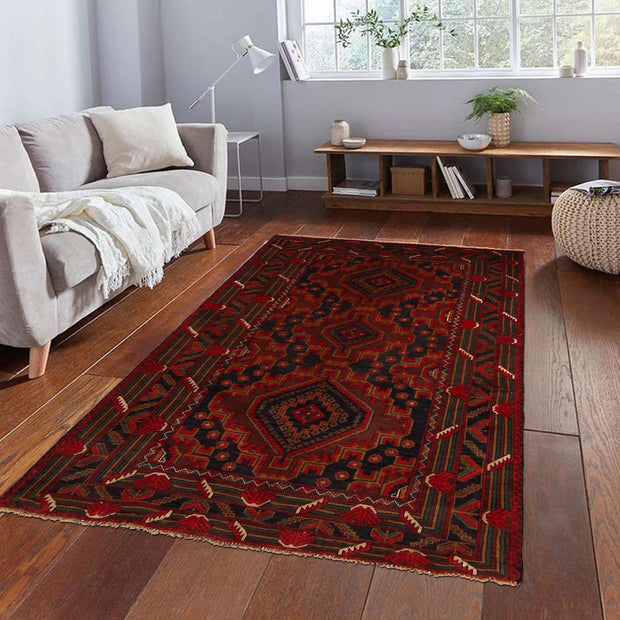 Baluch Short Rug 3' 10" x 5' 8" - No. AL19616