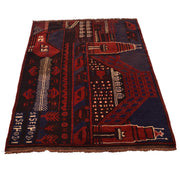 Handmade Pictorial Carpet 3' 0" x 4' 5" - No. AL15118