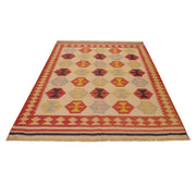 Afghan Vintage Kilim 5' 3" x 7' 7" - No. AL80876