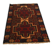 Handmade Balochi Carpet 2' 9" x 4' 8" - No. AL90796