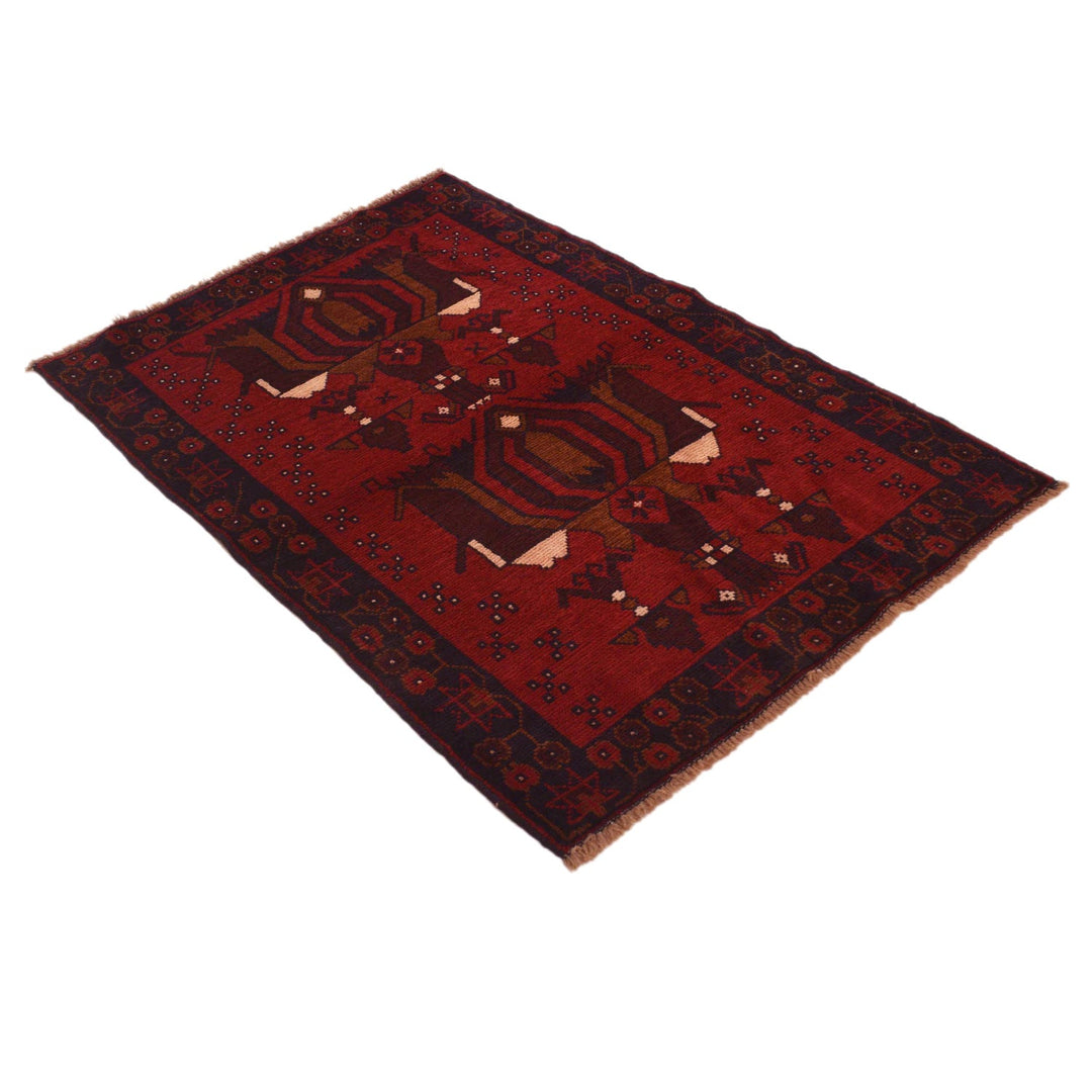 Red Baluchi Rug 2' 11" x 4' 5" - No. AL12399