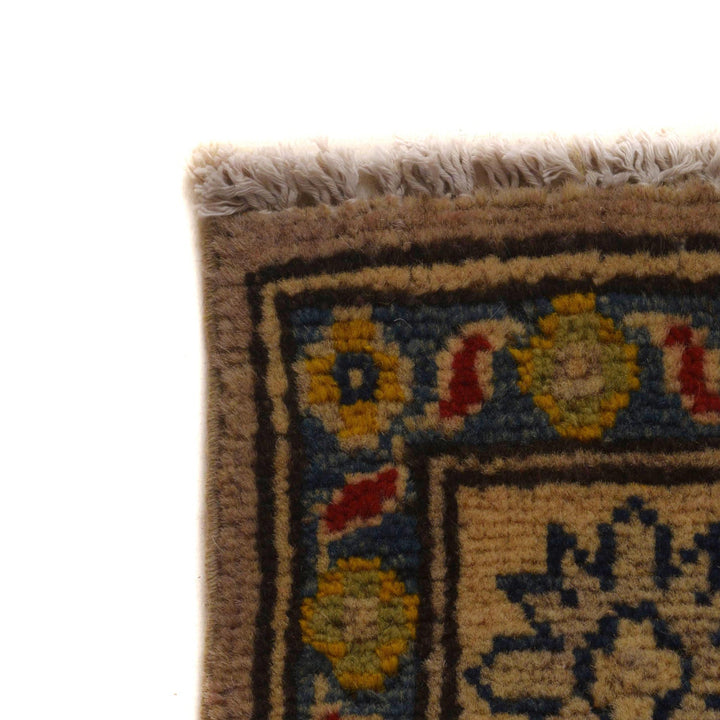 Afghan Kazak Rug 2' 7" x 4' 1" Hand-Knotted pattern
