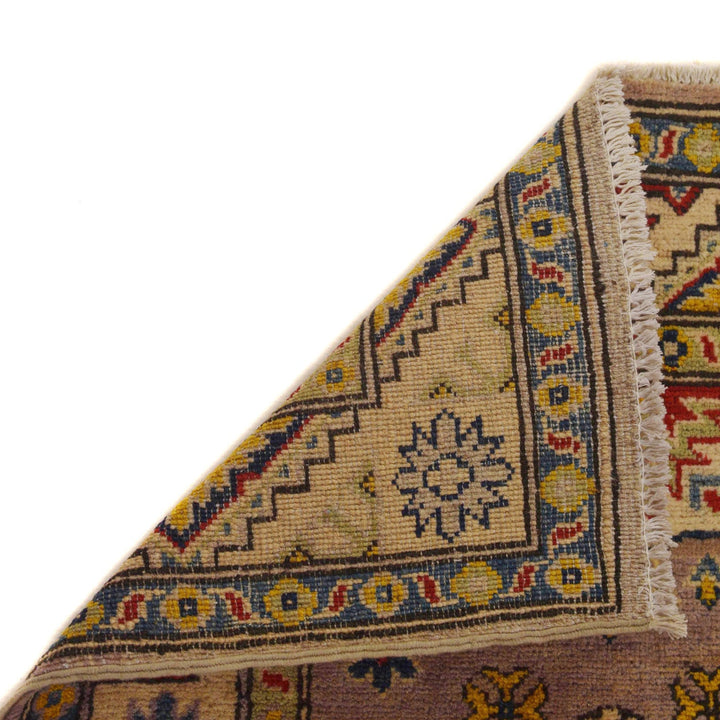 Afghan Kazak Rug 2' 7" x 4' 1" Hand-Knotted field