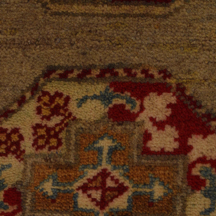 Afghan Waziri Oriental Rug 2' 11" x 4' 0" Hand-Knotted border
