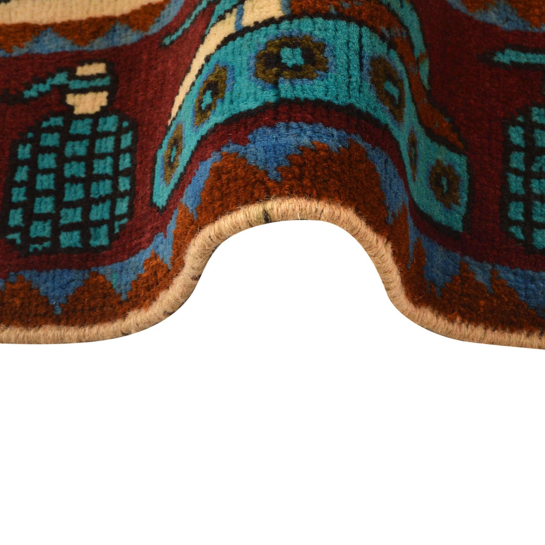 Beige Color War Rug 3' 5" x 5' 2" - No. AL72820