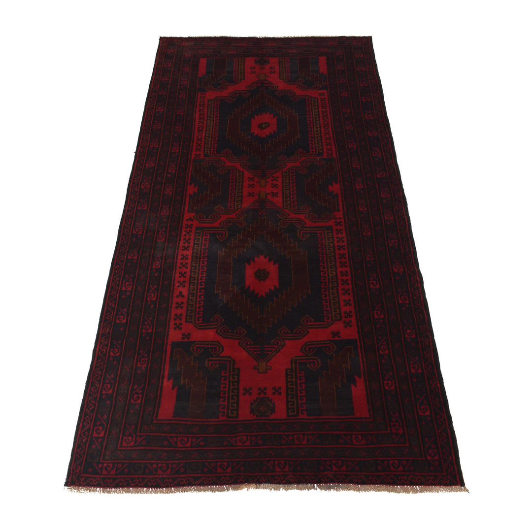 Traditional Baloch Rug 4' 1" x 8' 1" - No. AL84581