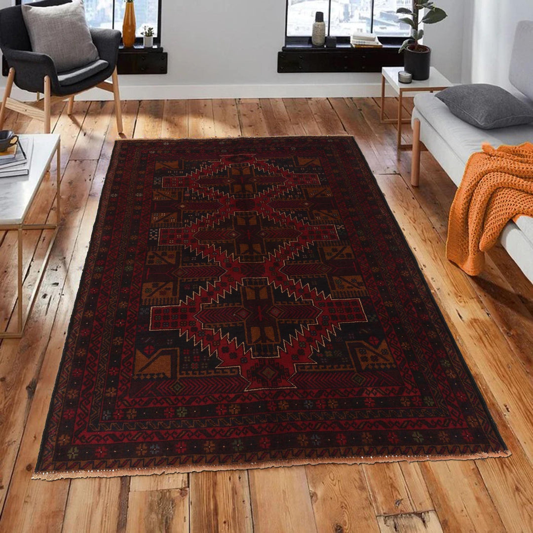 Handmade Baluchi Rug 4' 2" x 5' 10" - No. AL20347