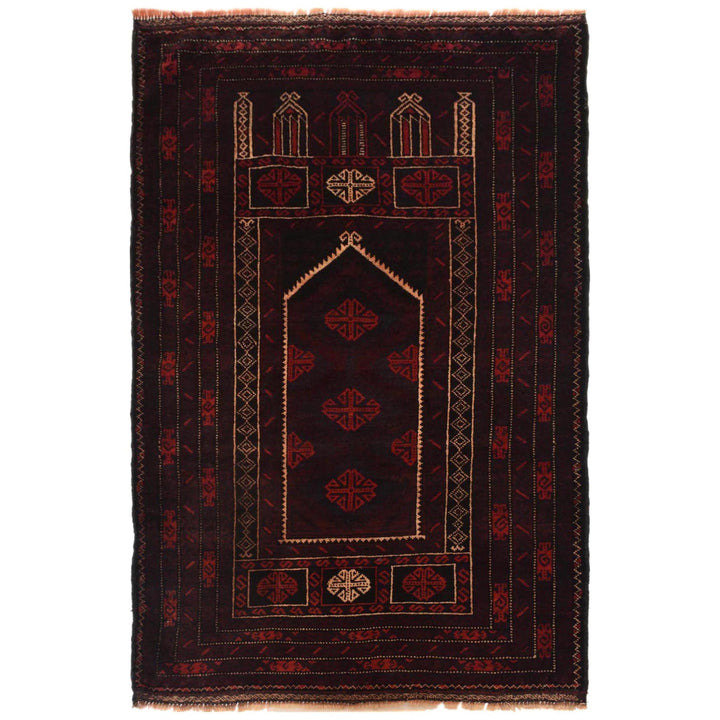 Hand Knotted Prayer Rug 2' 9" x 4' 11" - No. AL46030