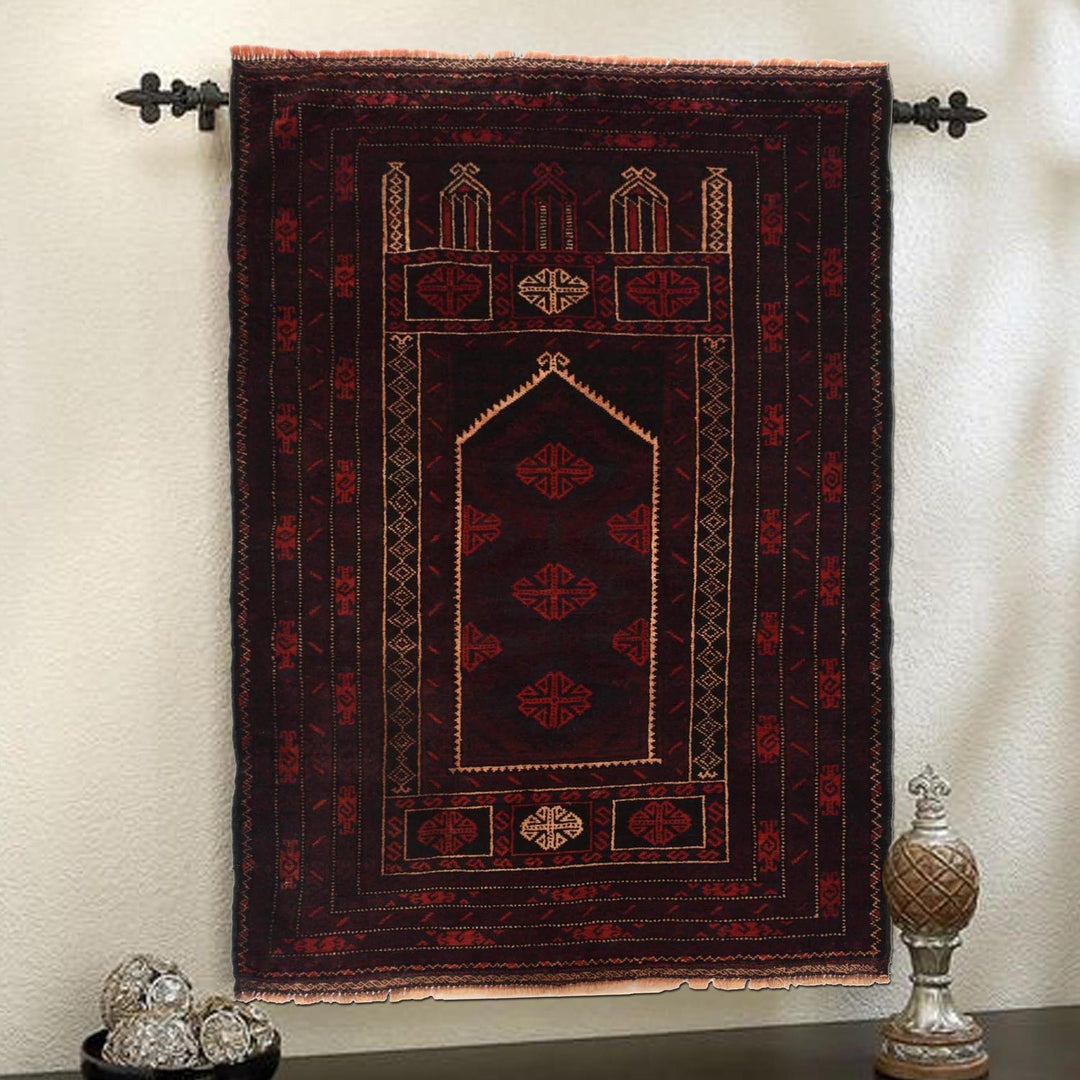 Hand Knotted Prayer Rug 2' 9" x 4' 11" - No. AL46030