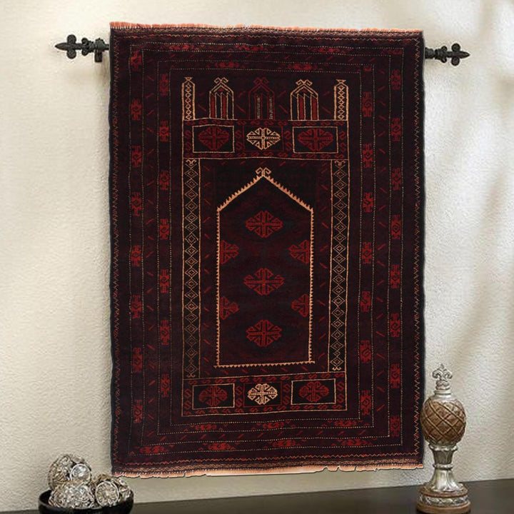 Hand Knotted Prayer Rug 2' 9" x 4' 11" - No. AL46030
