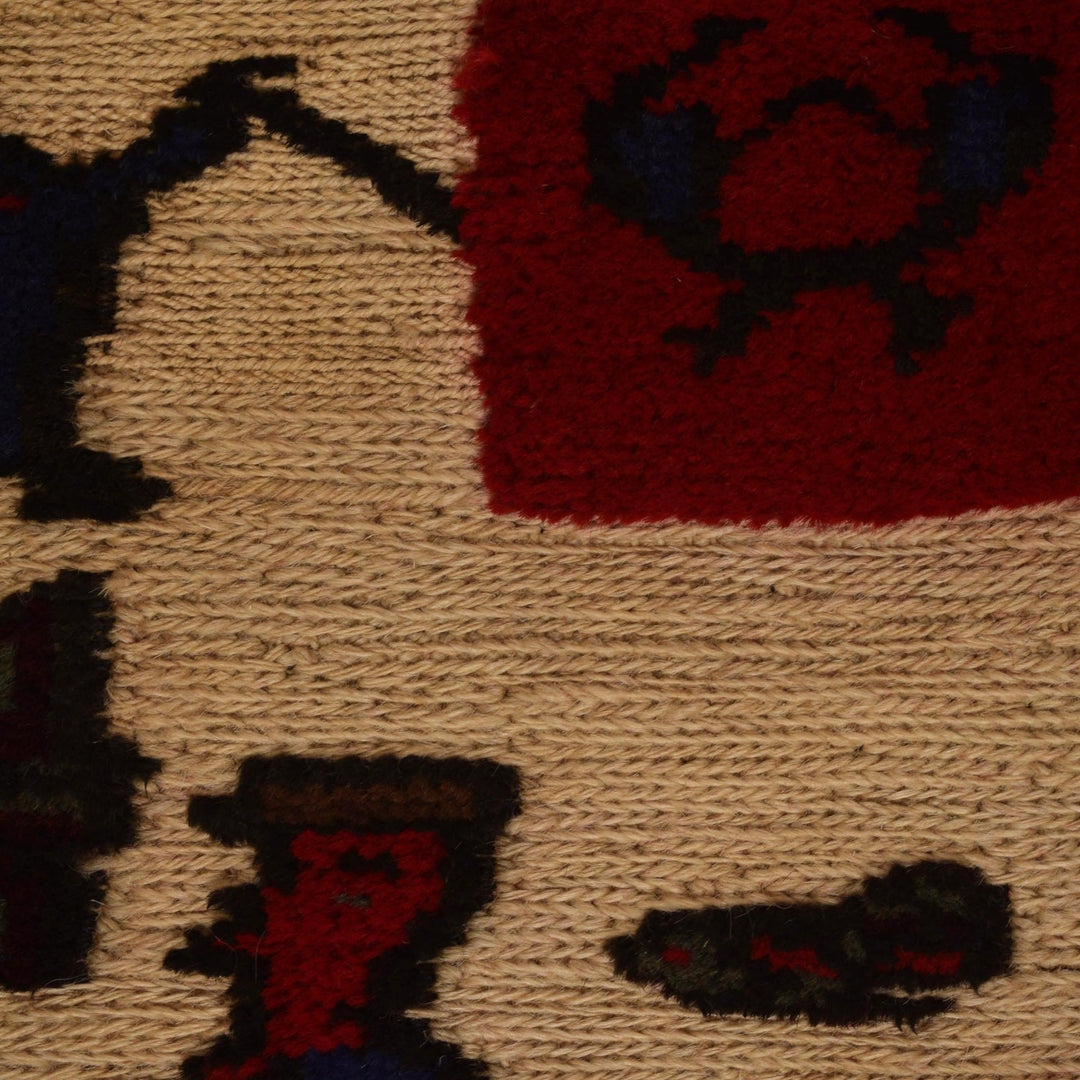 Hand Made Animal Pictorial Area Carpet 2' 9" x 3' 9" - No. AL49527