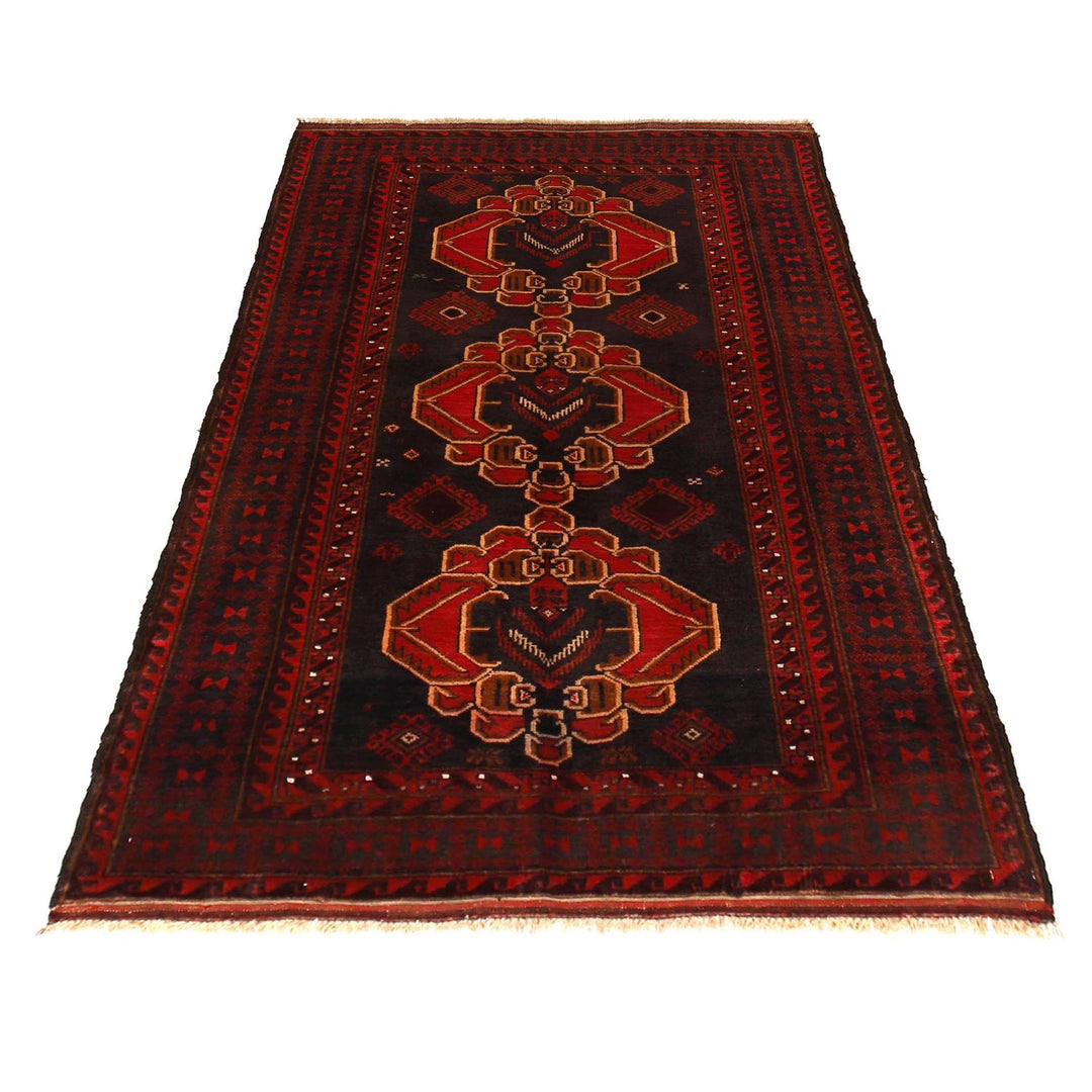 Red Color Baluchi Rug 3' 10" x 6' 4" - No. AL46160