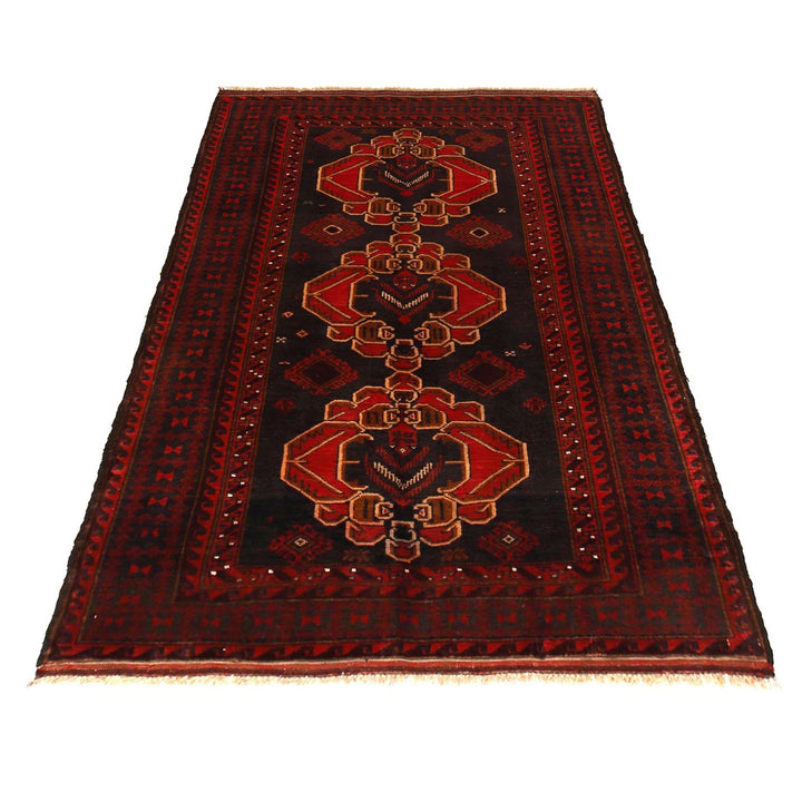 Red Color Baluchi Rug 3' 10" x 6' 4" - No. AL46160