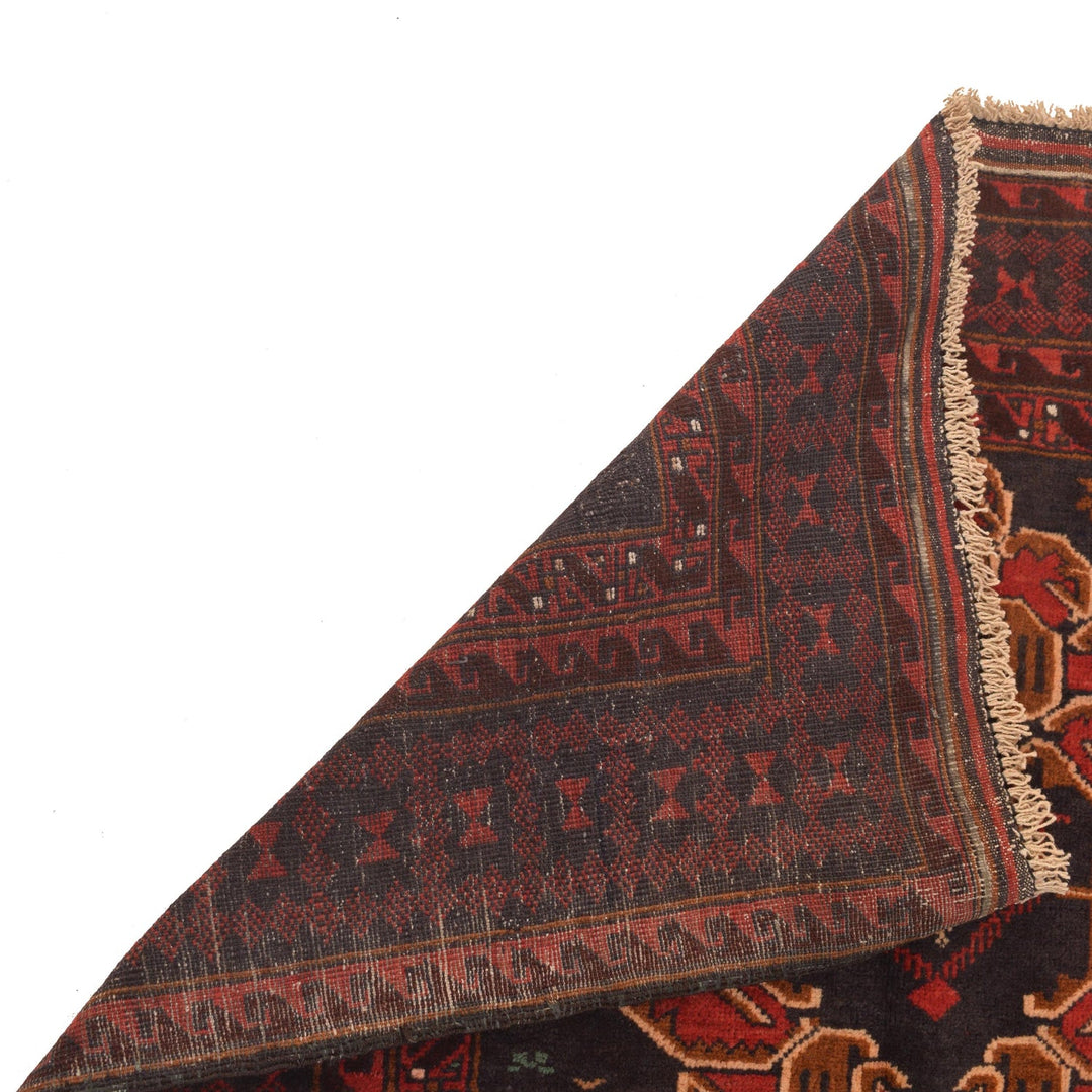 Red Color Baluchi Rug 3' 10" x 6' 4" - No. AL46160