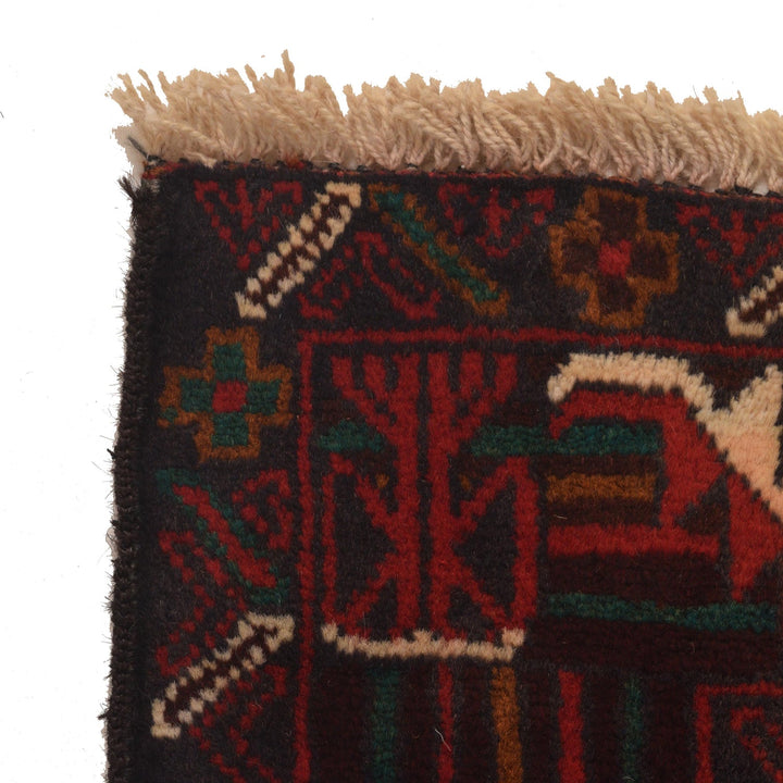 Red Color Baloch Runner 3' 1" x 6' 0" - No. AL85541