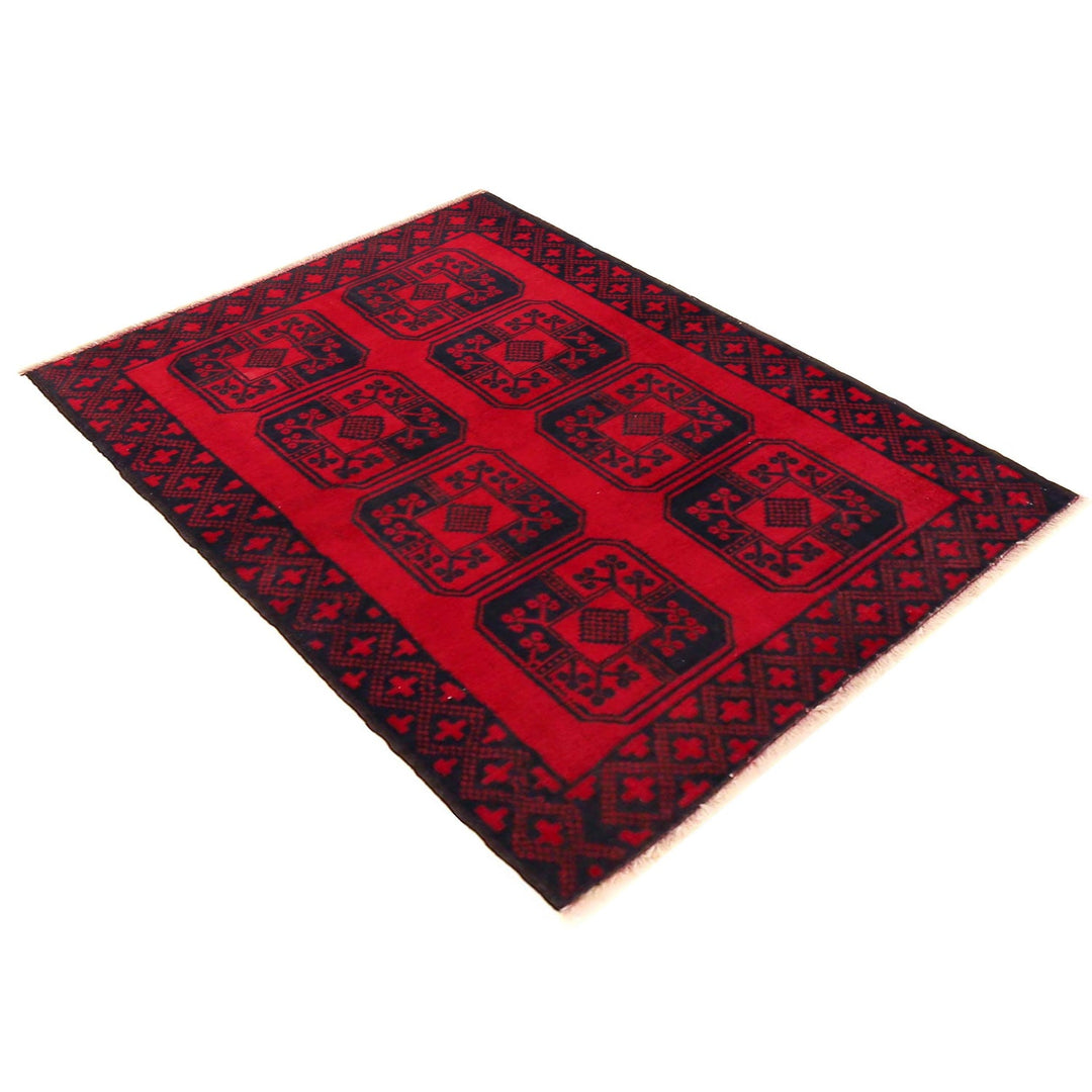 Red Color Baluchi Rug 3' 0" x 4' 6" - No. AL13893
